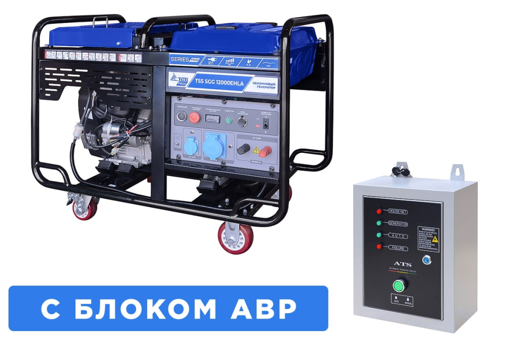 Бензогенератор ТСС SGG 12000EHLA с АВР 033534