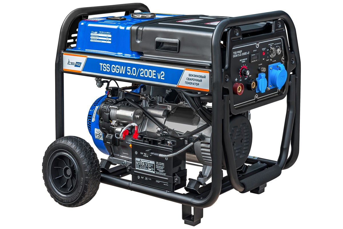 картинка Бензиновый сварочный генератор TSS PROF GGW 5.0/200E v2